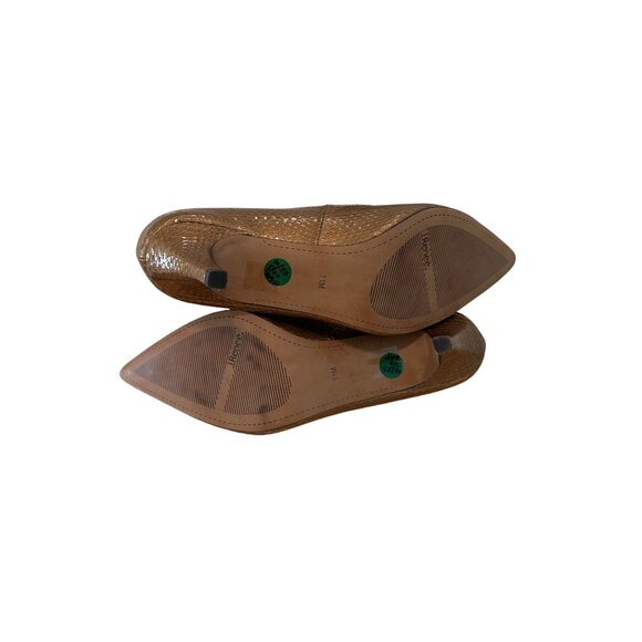 J Reneé Size 11 Womens Abigail Gold Snake Print Pointed Toe Heels - Picture 13 of 13